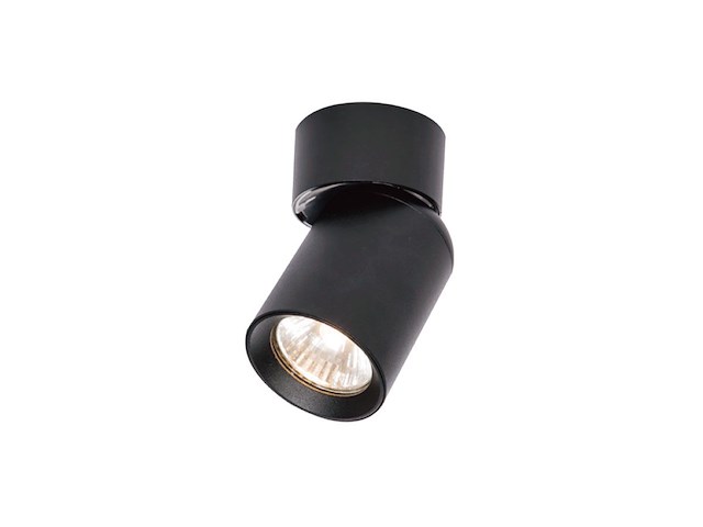 24 x gu10 opbouwspot armatuur cilinder zand zwart draaibaar - afbeelding 3 van  7