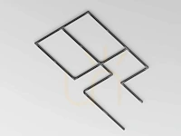 24 x intec 3-fase spanningsrail koppelstuk hoek zwart - afbeelding 5 van  9