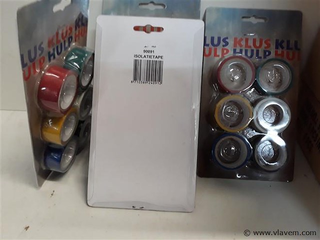 24 x isolatie tape 6 stuks gekleurd - afbeelding 2 van  2