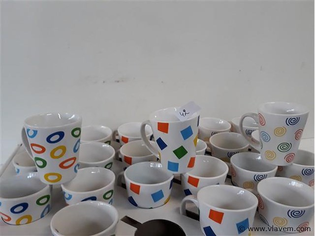 24 x koffiemok 10 cm - afbeelding 2 van  2