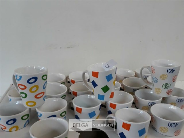 24 x koffiemok 10 cm - afbeelding 3 van  3