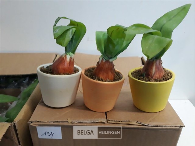 24 x kunstplant in potje - afbeelding 3 van  3