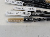 24 x lakverfborstel rond nr 6 pvc steel - afbeelding 2 van  2