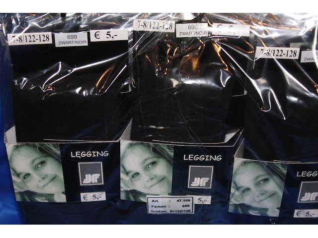 24 x leggings zwart ferline - afbeelding 1 van  2