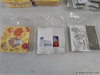 24 x onderzetter voor glas papier 9x9 cm 20st - afbeelding 2 van  2