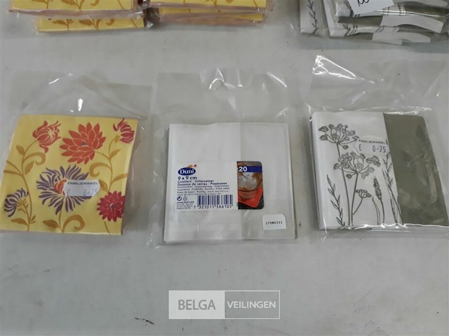 24 x onderzetter voor glas papier 9x9 cm 20st - afbeelding 3 van  3