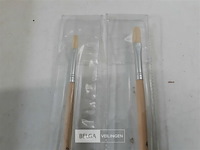 24 x penselen plat 12 x nr 2 + 12 x nr 4 - afbeelding 3 van  3