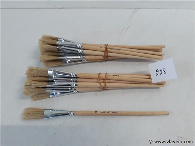 24 x penselen plat nr 10 - afbeelding 1 van  2