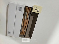 24 x penselen plat nr 14 houten steel - afbeelding 2 van  3