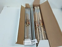 24 x penselen rond 12 x nr 2 + 12 x nr 10