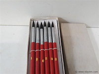 24 x penselen rond met punt nr 8 - afbeelding 2 van  2