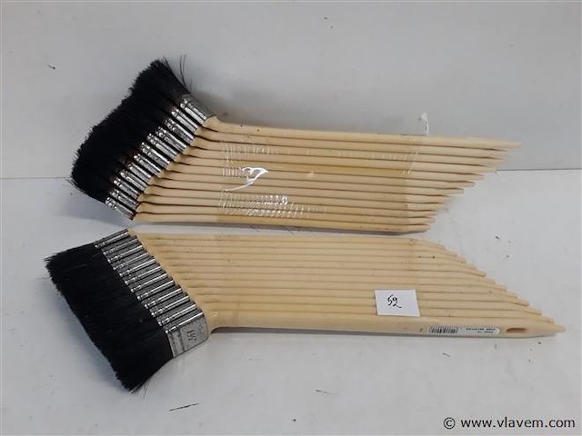 24 x radiator verfborstel b-kwaliteit - afbeelding 1 van  2