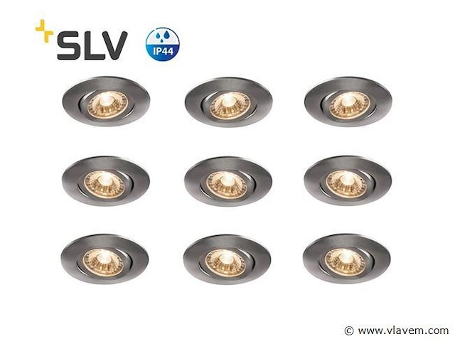 24 x slv easy install ultralage led inbouwspots - afbeelding 1 van  8