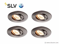 24 x slv easy spatwaterdichte led inbouwspots
