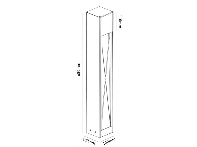 24 x staande tuinlamp 68cm gu10 fitting zwart waterdicht - afbeelding 6 van  6