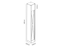 24 x staande tuinlamp 68cm gu10 fitting zwart waterdicht - afbeelding 6 van  6