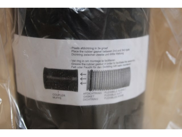 24 x uniflexplus+ koppelstuk met afdichtringen voor luchtslang ø90 - afbeelding 2 van  2