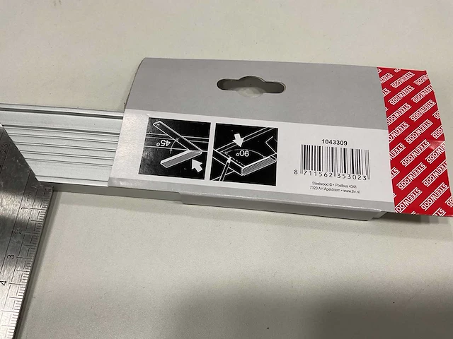 24 x winkelhaak; 250mm; aluminium - afbeelding 4 van  5