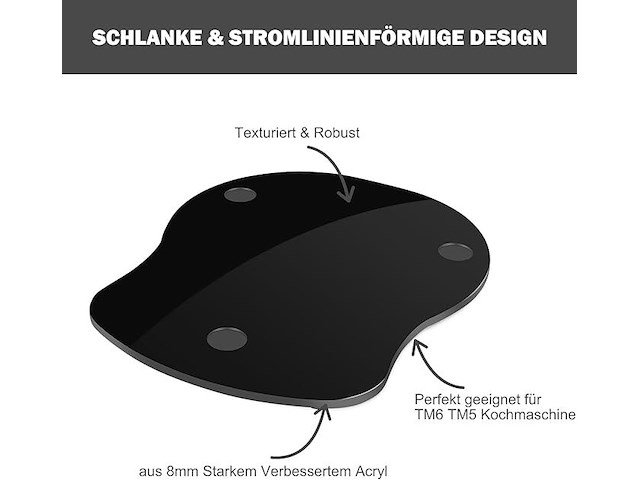 242x acryl schuifplank voor thermomix - afbeelding 1 van  4