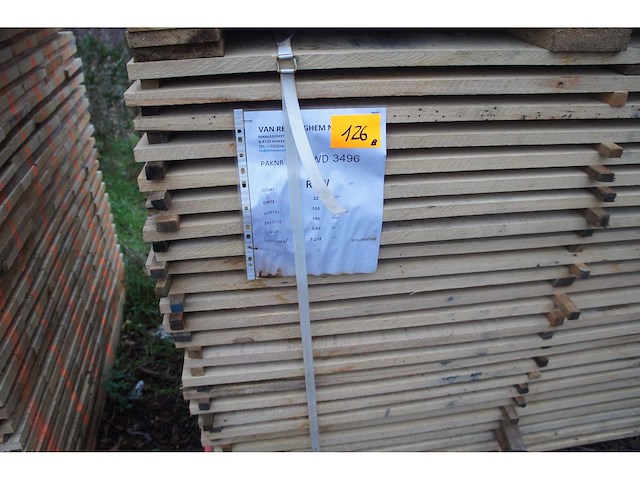 2,44 m³ eiken planken 22mm - afbeelding 5 van  5