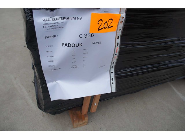 24,75 m² padouk gevelbekleding - afbeelding 5 van  5