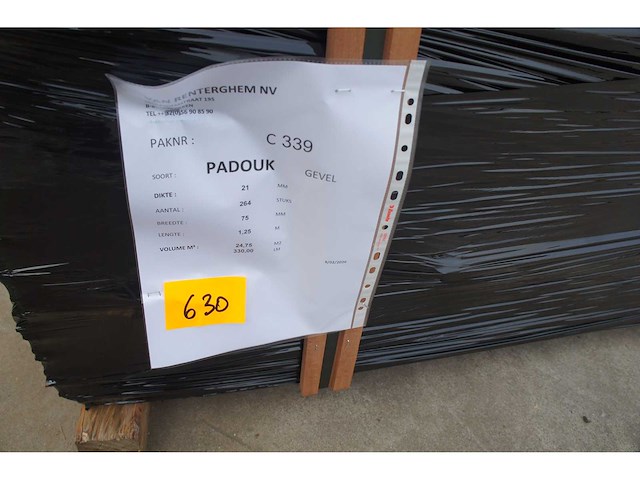 24,75 m² padouk gevelbekleding - afbeelding 3 van  5