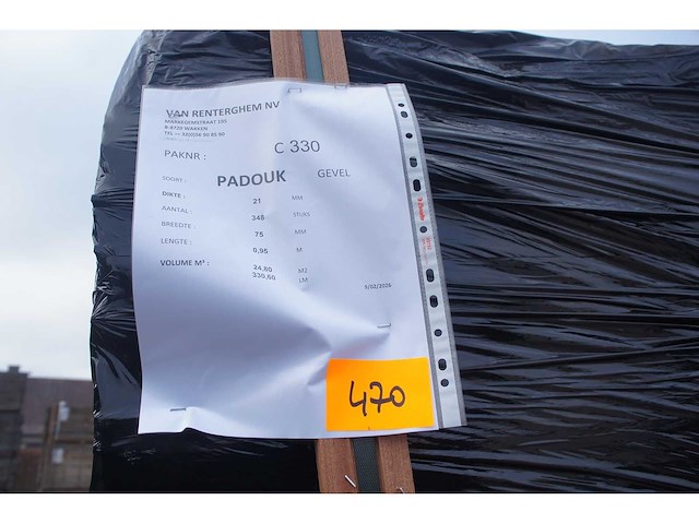 24,80 m² padouk gevelbekleding - afbeelding 5 van  5