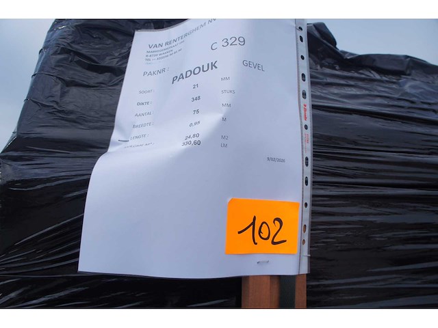 24,80 m² padouk gevelbekleding - afbeelding 5 van  5