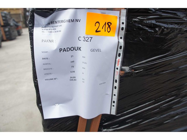 24,80 m² padouk gevelbekleding - afbeelding 5 van  5