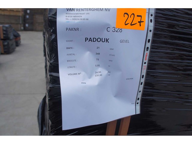 24,80 m² padouk gevelbekleding - afbeelding 5 van  5