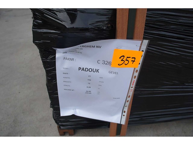 24,80 m² padouk gevelbekleding - afbeelding 5 van  5