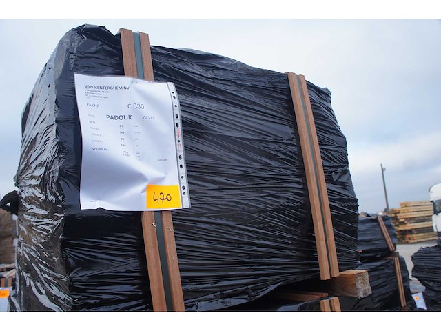 24,80 m² padouk gevelbekleding - afbeelding 5 van  5