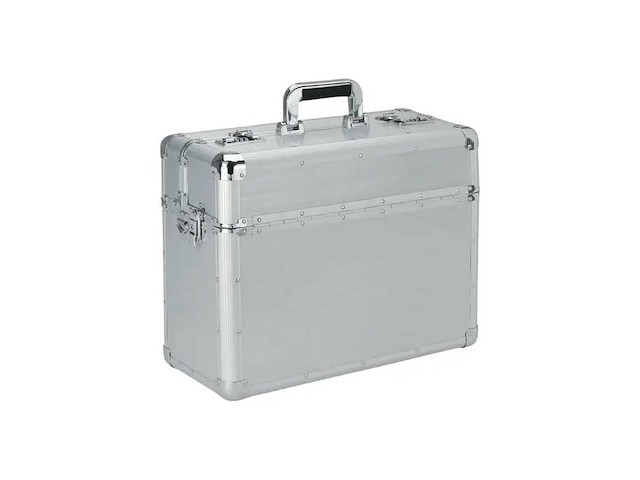 2482 pilotenkoffer aluminium zilver (12x) - afbeelding 1 van  3