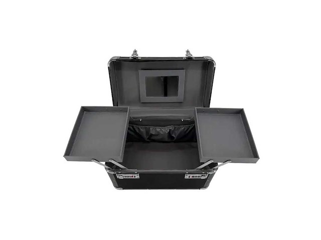 2490 beauty case aluminium zwart (11x) - afbeelding 3 van  3