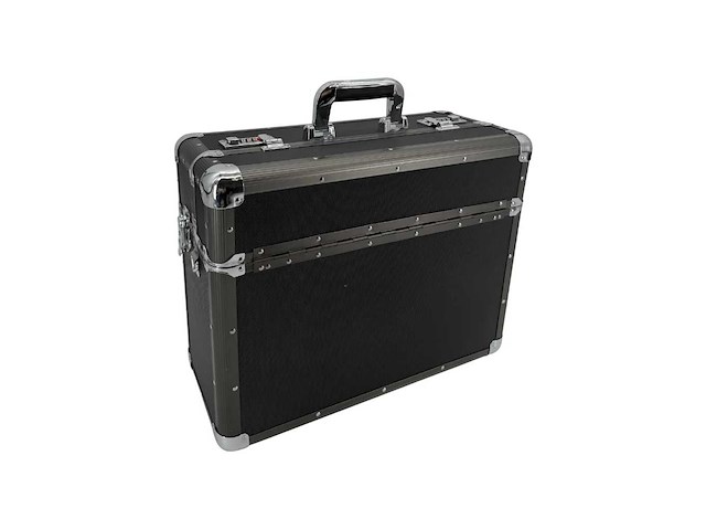 2492 pilotenkoffer aluminium met laptop vak (13x) - afbeelding 2 van  6