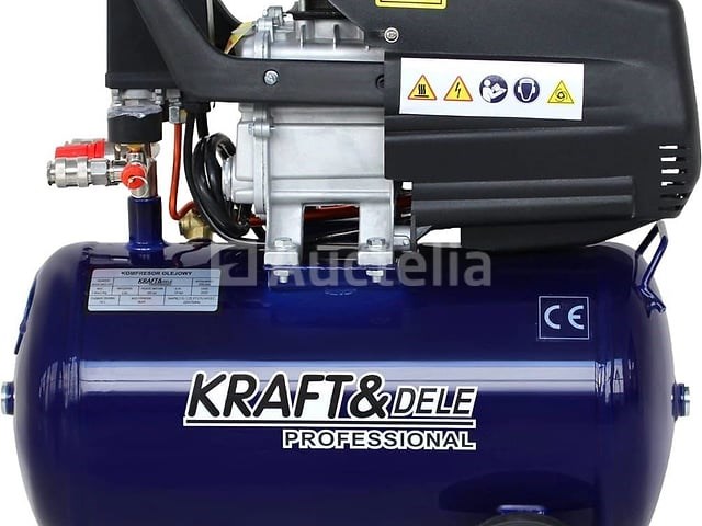 24l 2800w kraft&dele oliecompressor - afbeelding 2 van  5