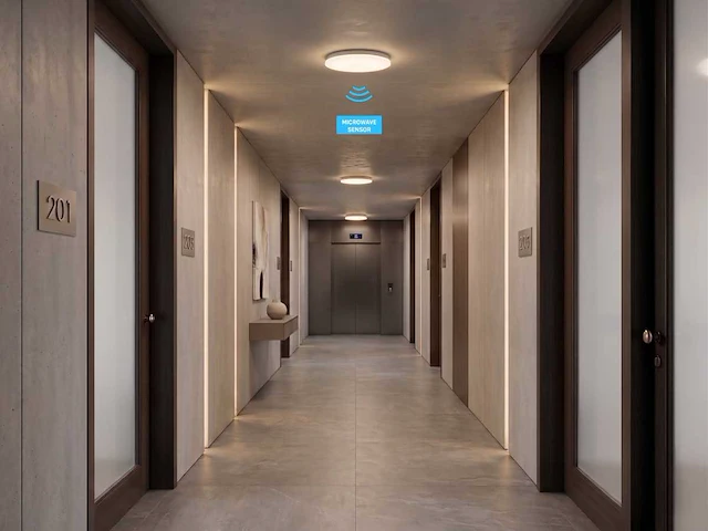 24w cct 3 kleur opbouw led panelen spatwaterdicht met sensor(4x) - afbeelding 3 van  6