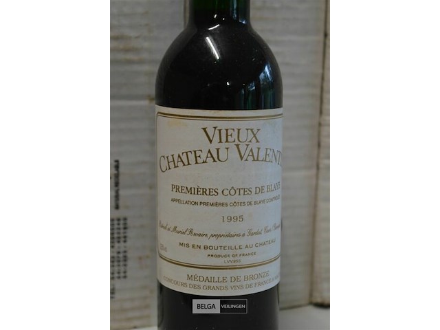 24x 375ml veux château valentin premieres cotes de blaye - afbeelding 2 van  3