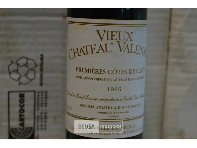 24x 375ml veux château valentin premieres cotes de blaye - afbeelding 3 van  3