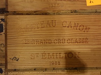 24x 75cl chateau canon 1e grand cru classe 1988 - afbeelding 2 van  2