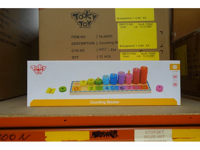 24x counting stacker tooky toy - afbeelding 1 van  2