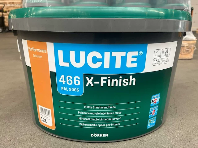 (24x) dörken lucite - x-finish - pot verf 12l... - afbeelding 8 van  8