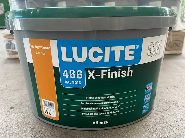 (24x) dörken lucite - x-finish - pot verf 12l... - afbeelding 2 van  5