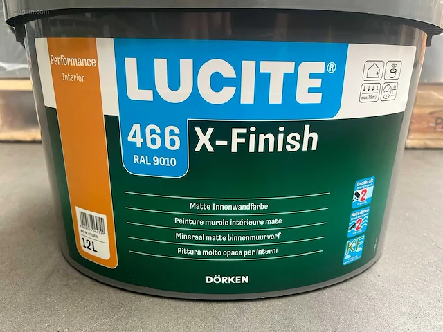 (24x) dörken lucite - x-finish - pot verf 12l... - afbeelding 3 van  6