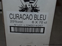 24x fles likeur, cartron, wo.curacao bleu, melon vert, pisang, 70cl - afbeelding 3 van  3