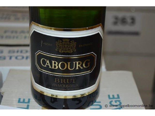 24x fles mousserende wijn, cabourg, brut - afbeelding 2 van  3