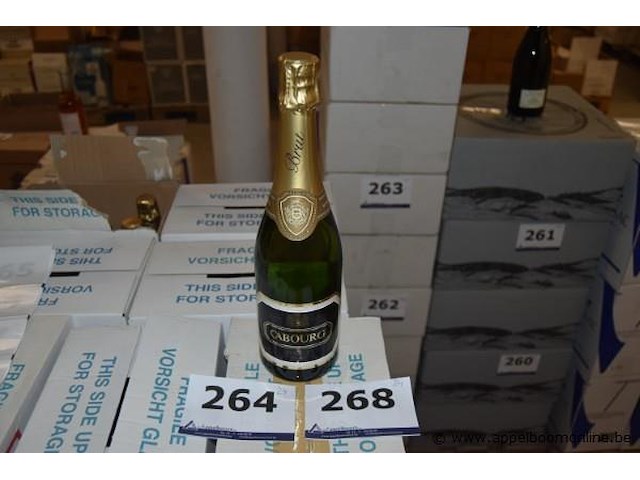 24x fles mousserende wijn, cabourg, brut - afbeelding 1 van  3