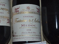 24x fles rode wijn, chateau fontaine de l'aubier, medoc, 2008, 75cl - afbeelding 2 van  3