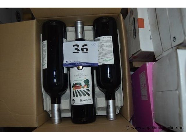 24x fles rode wijn, château gilbert & gaillard, pleine nature 2020, corbières, 750ml - afbeelding 1 van  3