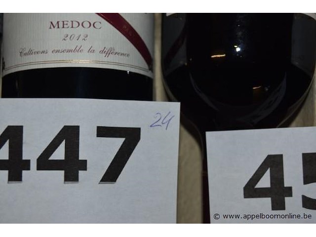 24x fles rode wijn, château l'inclassable, médoc, 2012, 75cl - afbeelding 3 van  3